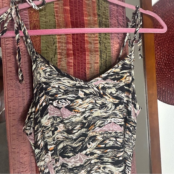 Patagonia Pataloha Black Ink Island Currents Strappy Dress size small - Picture 2 of 5